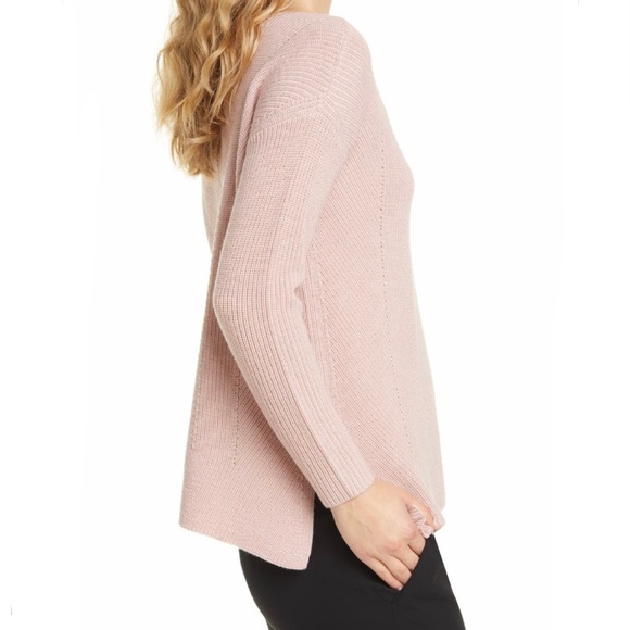 Eileen Fisher Bateau Neck Merino Wool Sweater - Picture 4 of 6